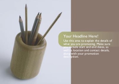 Pencil Holder Full Colour Standard Sized Postcards
