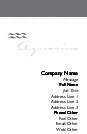 Aquarius - Symbol Recycled Business Cards