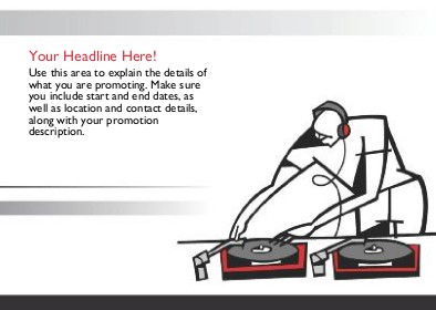 Record Spinner Full Colour Standard Sized Postcards