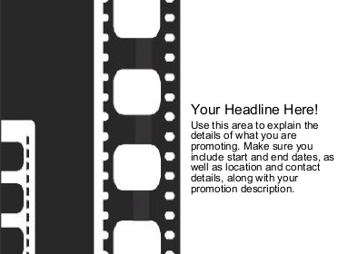Cinema Film Strip Full Colour Standard Sized Postcards
