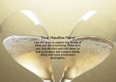 Champagne Toast Full Colour Standard Sized Postcards