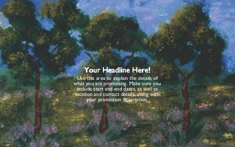 Tree Painting Full Colour Oversized Postcards