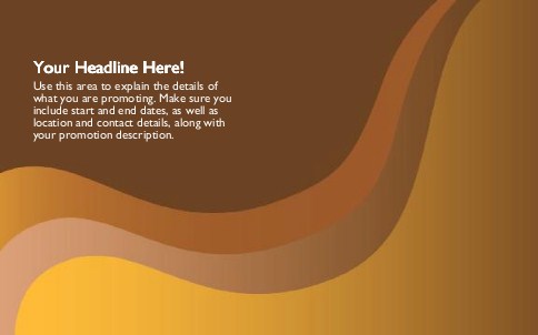 Copper Waves Full Colour Oversized Postcards