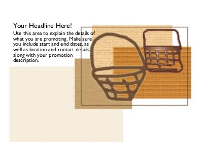 Baskets Full Colour Standard Sized Postcards