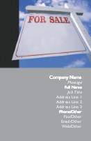 For Sale Sign Full Colour Business Cards