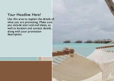 Beach Hammock Full Colour Standard Sized Postcards