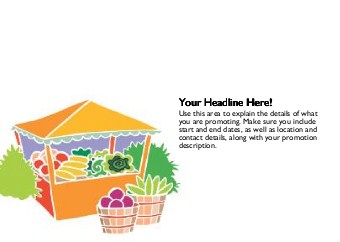 Vegetable Stand Full Colour Standard Sized Postcards