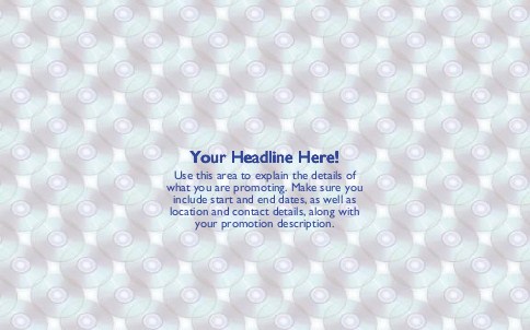 CD Background Full Colour Oversized Postcards