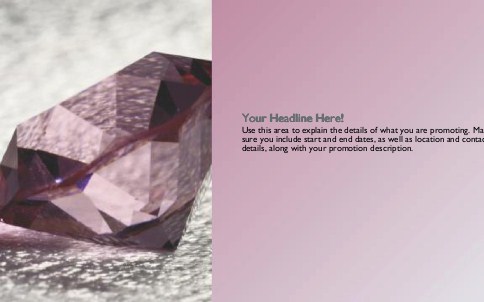Diamond Jewel Full Colour Oversized Postcards