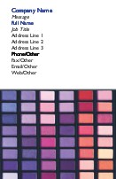 Eye Shadow Array Full Colour Business Cards