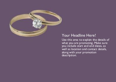 His and Her Wedding Rings Full Colour Standard Sized Postcards