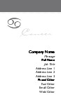 Cancer - Symbol Recycled Business Cards