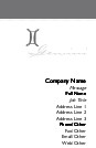 Gemini - Symbol Recycled Business Cards