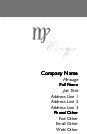 Virgo - Symbol Recycled Business Cards