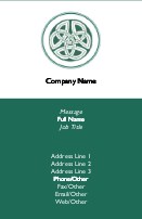 Celtic Design in Green