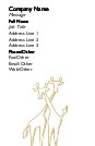 Giraffe Folk Art Recycled Business Cards