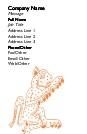 Wild Animal Folk Art Recycled Business Cards