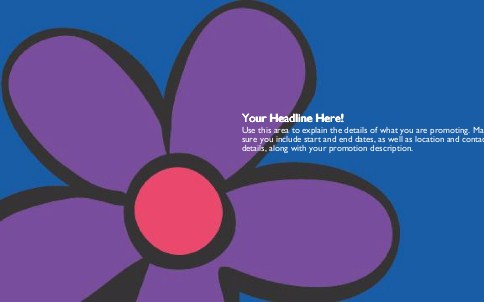 Flower Power Full Colour Oversized Postcards