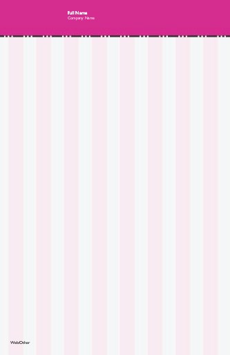 Pink Stripe 233 Large Note Pads