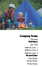 Camping Trip Recycled Business Cards