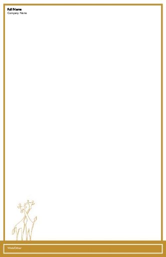 Giraffe Folk Art Large Note Pads