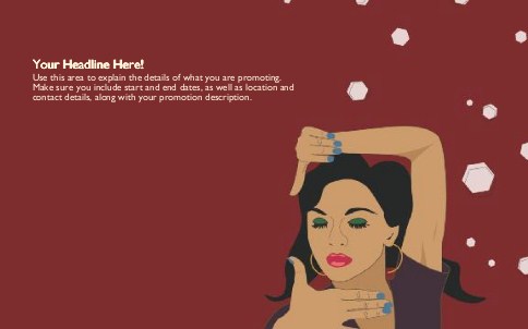Exotic Dancer Full Colour Oversized Postcards
