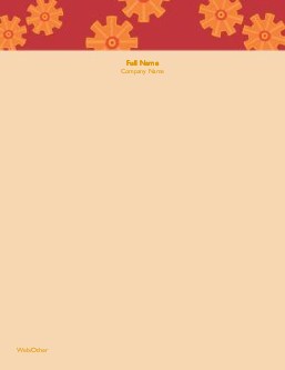 Orange Gears Compact Note Pads