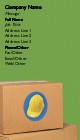Hat Box Recycled Business Cards
