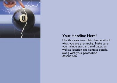 Magic 8 Ball Full Colour Standard Sized Postcards