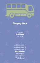 Community Bus Full Colour Business Cards