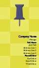 Drawing Pin Full Colour Magnetic Business Cards
