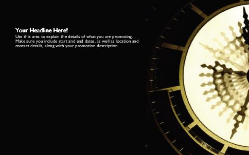 Golden Half Circle Full Colour Oversized Postcards