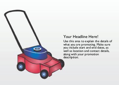 Lawn Mower Full Colour Standard Sized Postcards