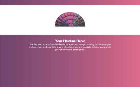 Kaleidoscope Design Full Colour Oversized Postcards