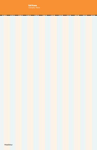 Orange Stripe 021 Large Note Pads