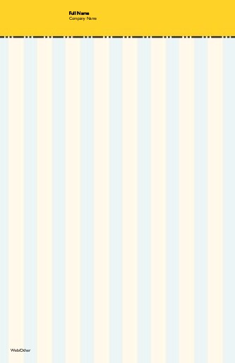 Yellow Stripe 116 Large Note Pads