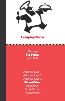 Chef on the Run Full Colour Business Cards