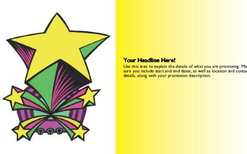 Big Star Full Colour Oversized Postcards