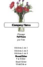 Fresh Floral Full Colour Business Cards