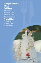 5 Layer Wedding Cake Full Colour Business Cards