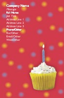 Birthday Fairy Cake Full Colour Business Cards