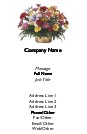 Spring Flower Arrangement Full Colour Magnetic Business Cards