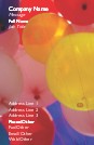 Balloons Flying Away Full Colour Business Cards