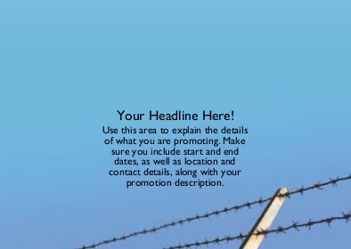 Barbed Wire Full Colour Standard Sized Postcards