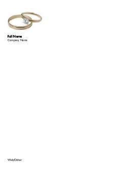 His and Her Wedding Rings Compact Note Pads