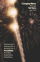 Grand Finale of Fireworks Full Colour Business Cards