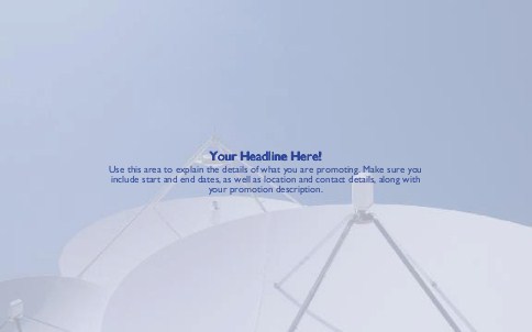 Satellite Dish Full Colour Oversized Postcards