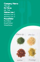 Herbs and Spices Full Colour Business Cards