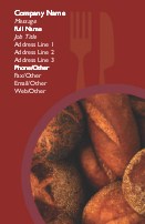 A Variety of Breads Full Colour Business Cards