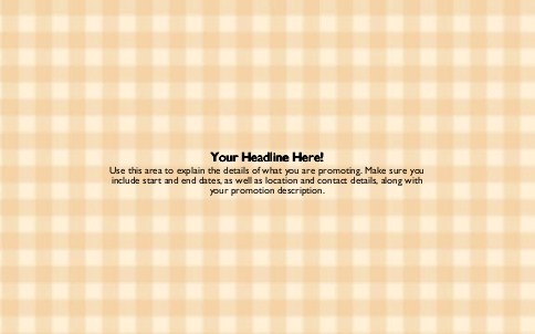 Yellow Gingham Full Colour Oversized Postcards